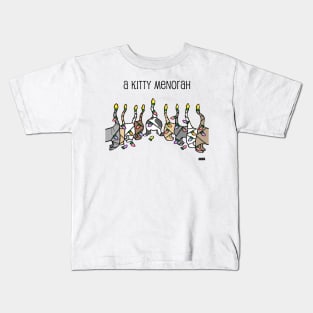 Kitty Menorah Kids T-Shirt